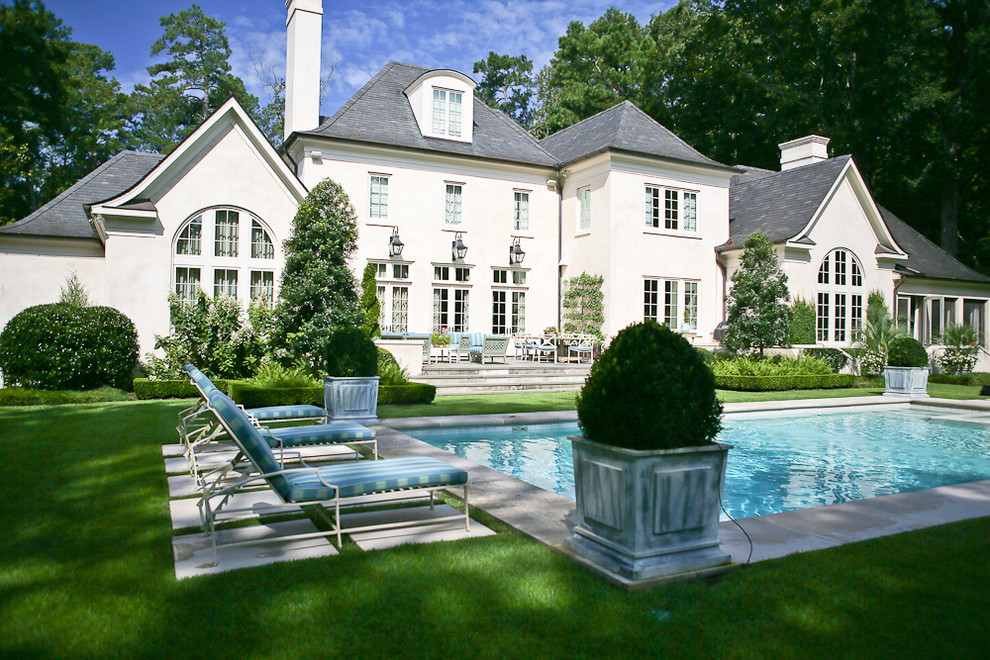 Classic Pool Area Traditional Landscape Atlanta by The