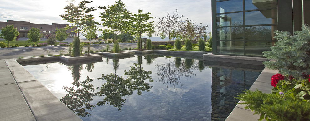 Moderner Garten in Salt Lake City