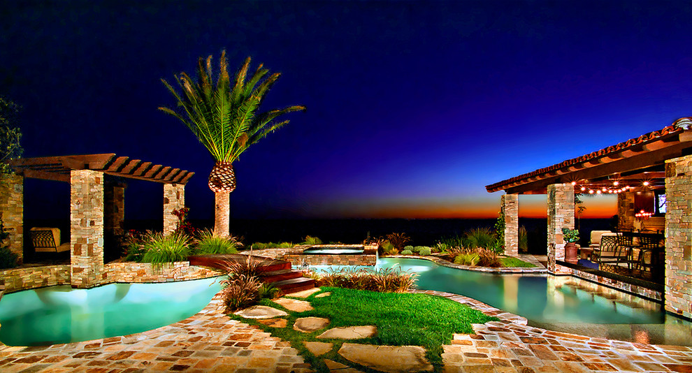 Inspiration for a mediterranean landscaping in Orange County.