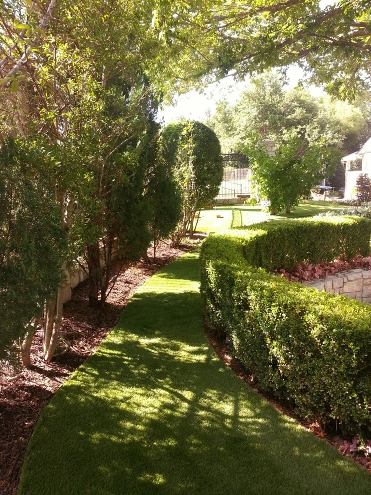 Colleyville, TX Artificial Turf Backyard Outdoor Living Landscape