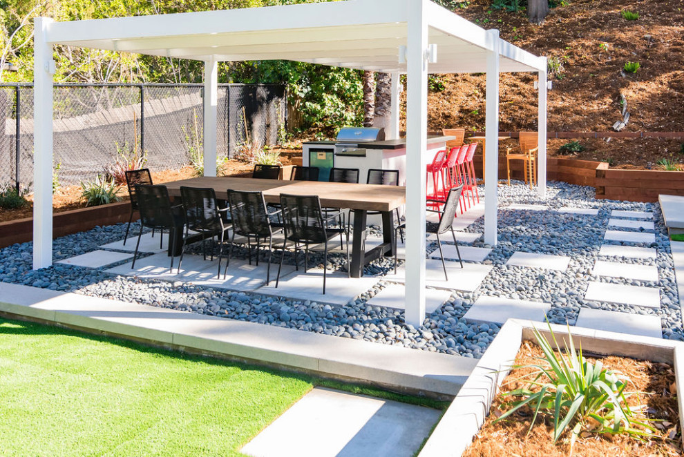 Complete Backyard Renovation in Tarzana Contemporary Landscape