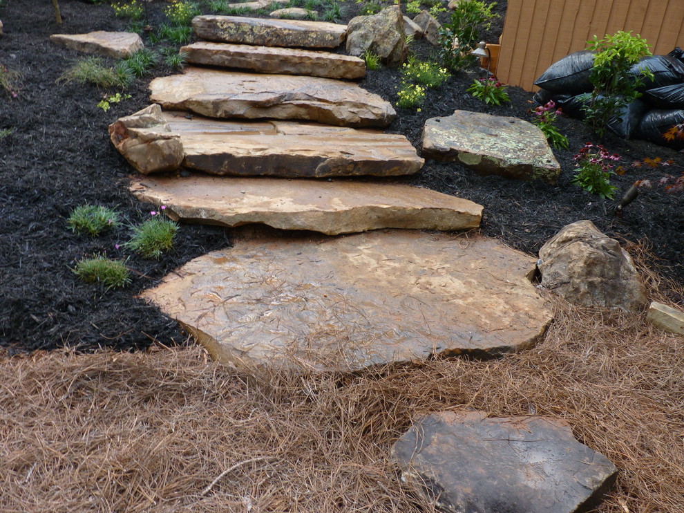 Hardscape stone steppers - Contemporary - Landscape - Atlanta - by ...