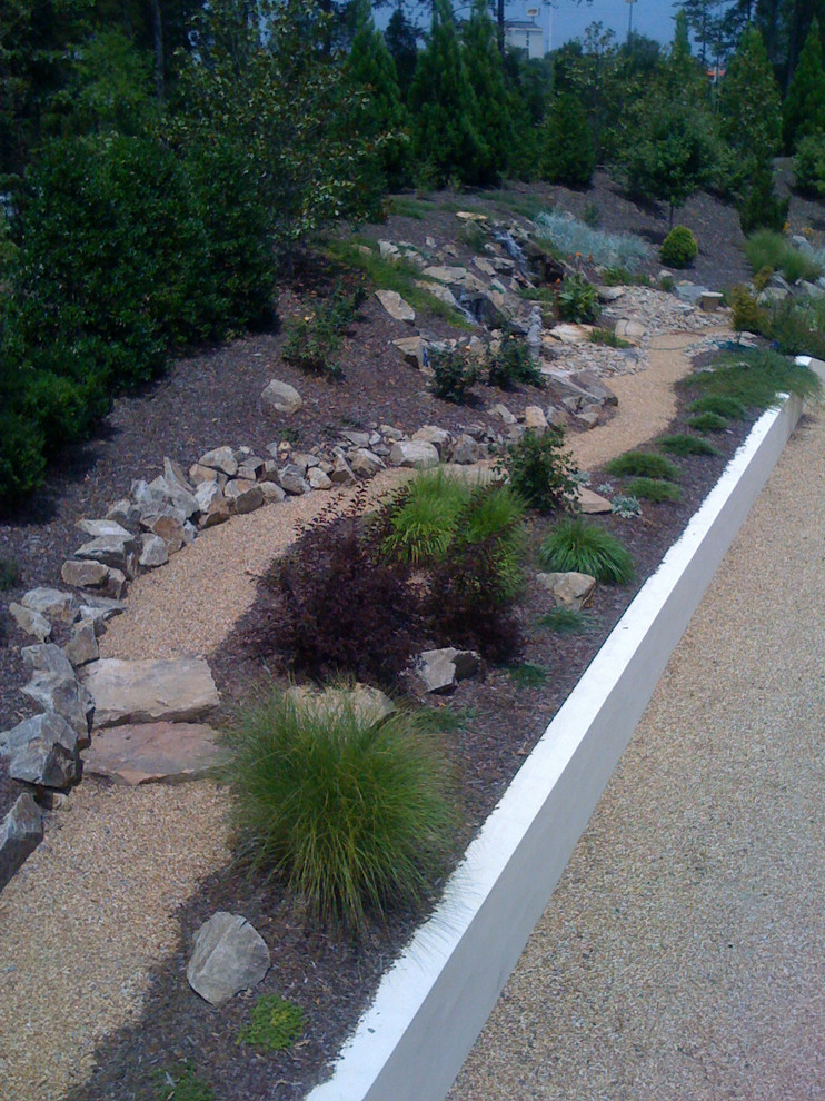 Concord Mission Style Home Mediterranean Landscape Charlotte by