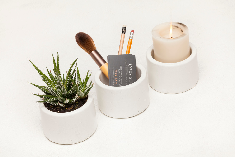 Ispirazione per un giardino minimalista con un giardino in vaso