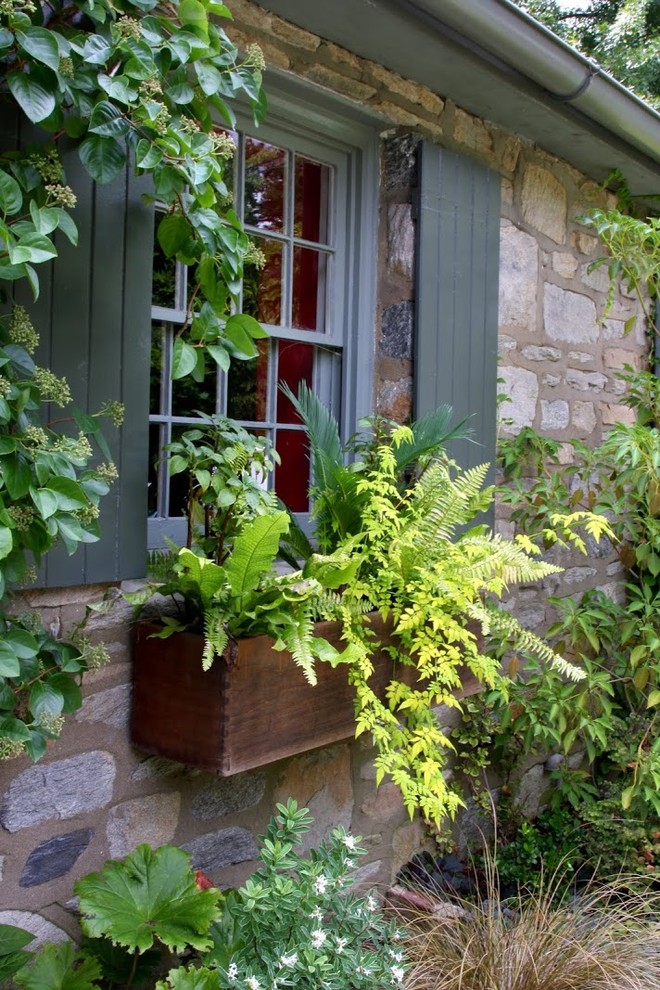 Idee per un piccolo giardino minimal davanti casa con un giardino in vaso