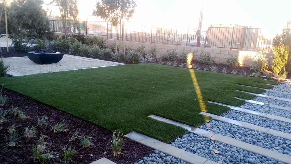 Contemporary Backyard Install in San Diego Contemporary Landscape