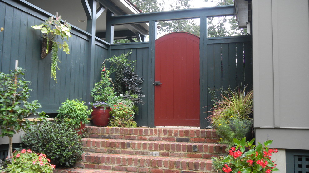 Contemporary Bronze Lever Gate Latch on Patio Wooden Gate Garden DC