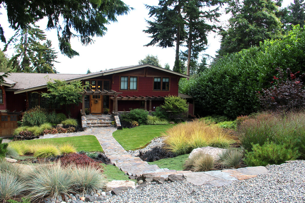 Rustikaler Garten in Seattle