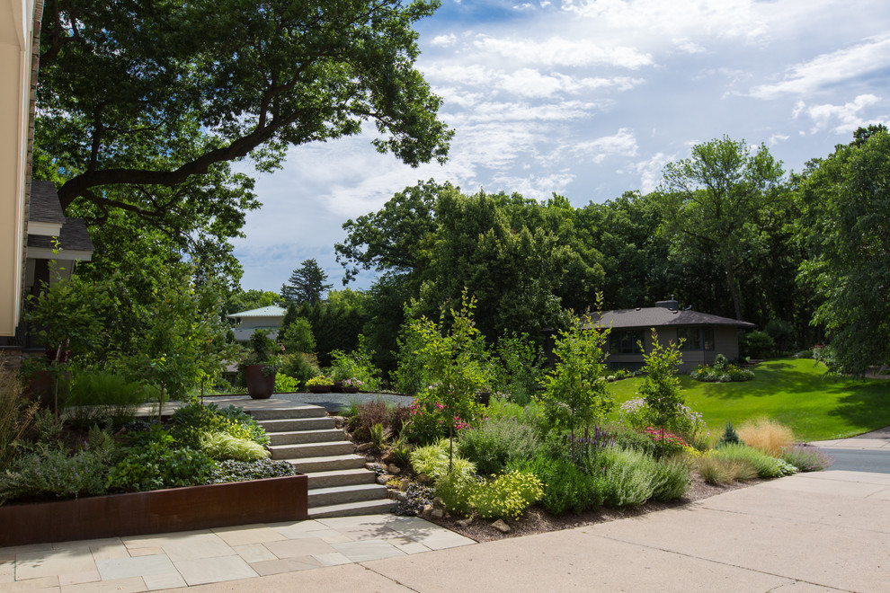 Contemporary Front Yard Meadow - Contemporary - Landscape - Minneapolis