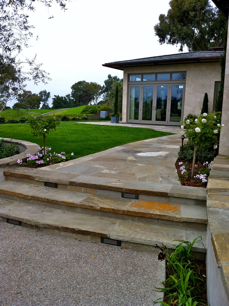 Contemporary La Jolla landscape architecture, courtyard, pool