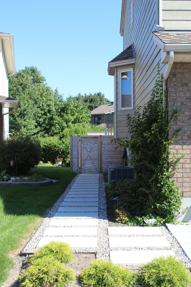 Contemporary Landscape Makeover // Driveway // Patio & Pool // Walkway