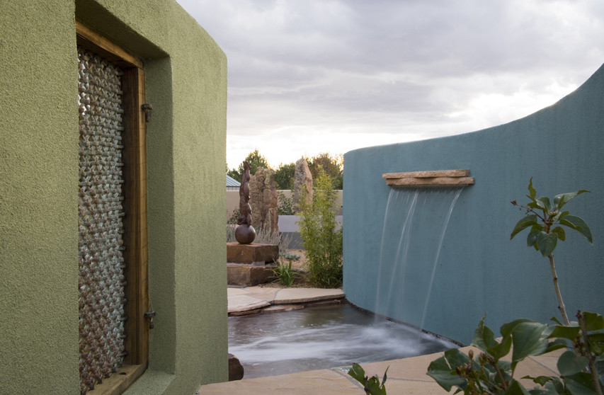 Moderner Garten in Albuquerque
