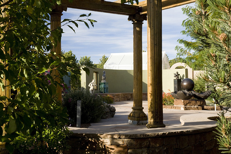 Moderner Garten in Albuquerque