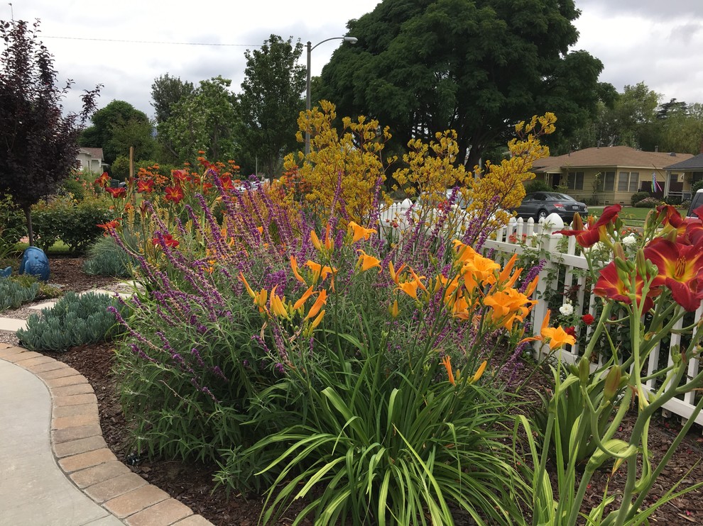 Cottage Style Flower Garden Traditional Landscape Los Angeles