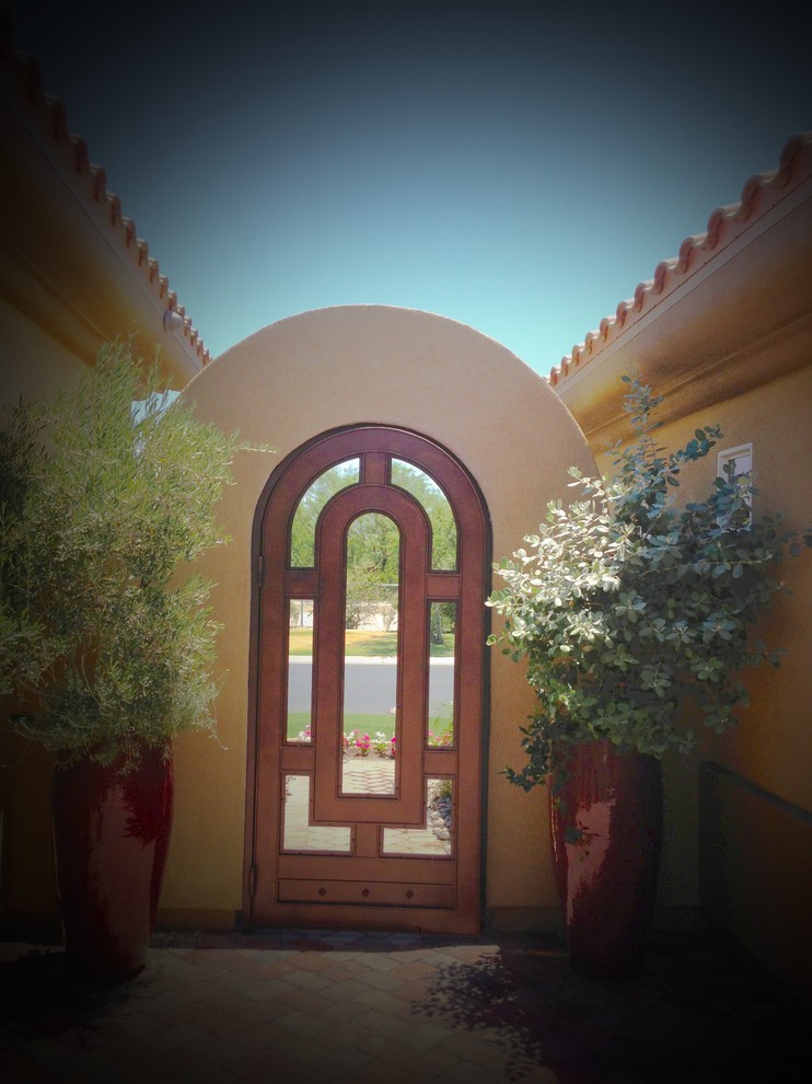Courtyard Entry Gates Contemporary Landscape Los Angeles by Artistic Doors, Inc Houzz