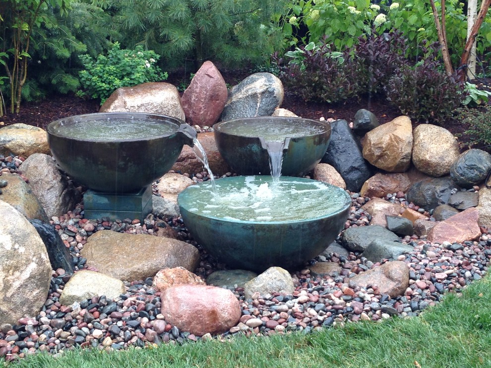 Creating an Aquascape Spillway Bowls fountain. - Contemporary ...