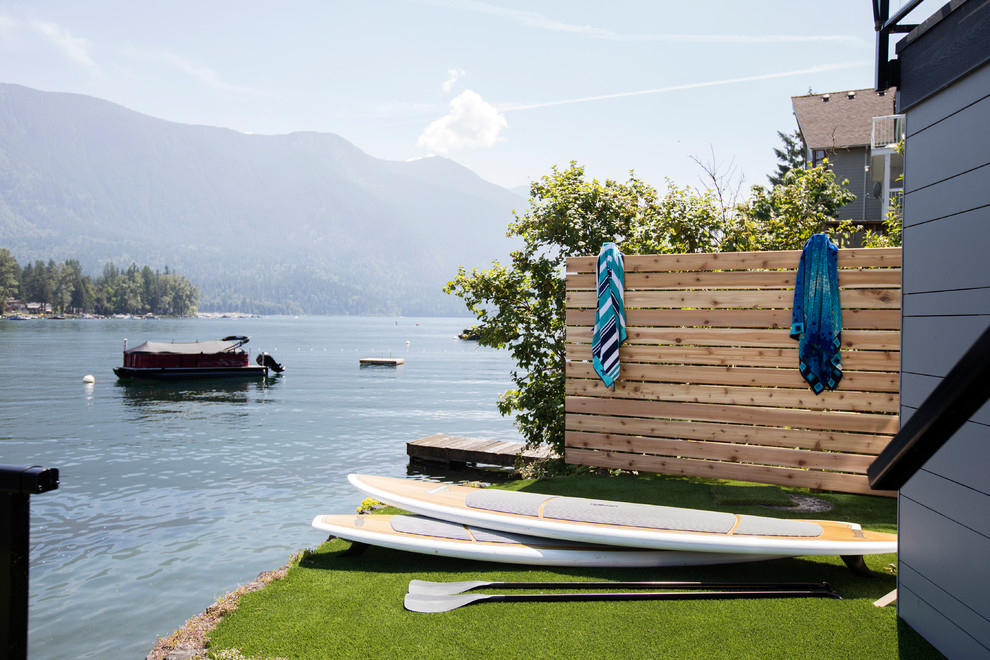 Cultus Lake Cabin Beach Style Landscape Other by PlaidFox Studio Houzz