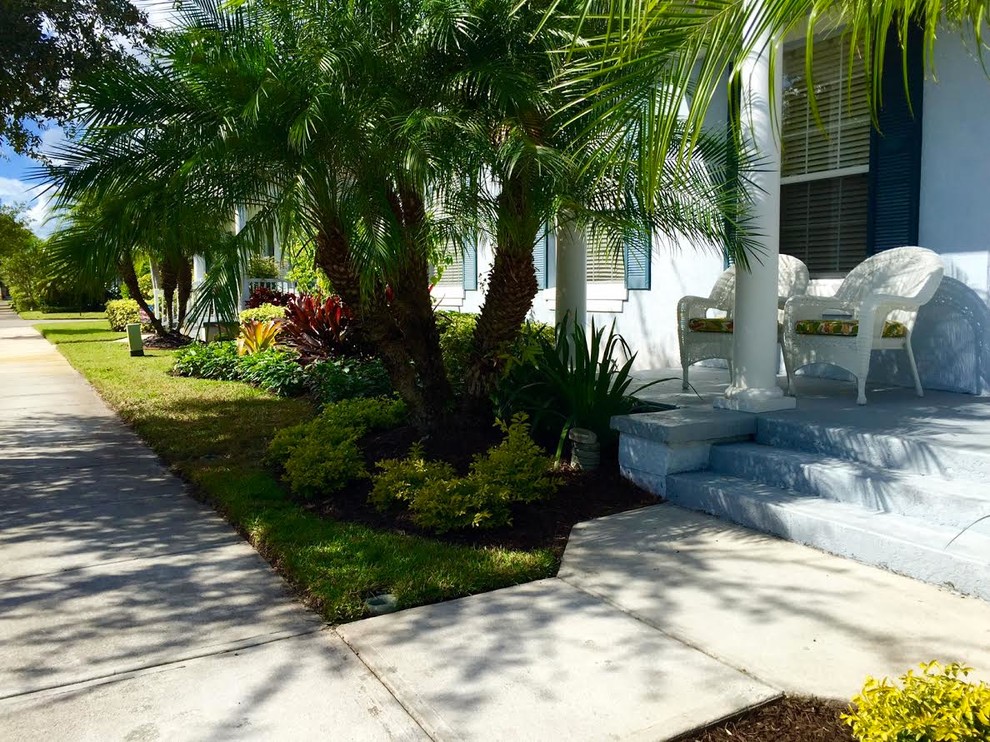 Curb Appeal In Vero Beach Fl Tropical Landscape Orlando By Construction Landscape Llc 0384