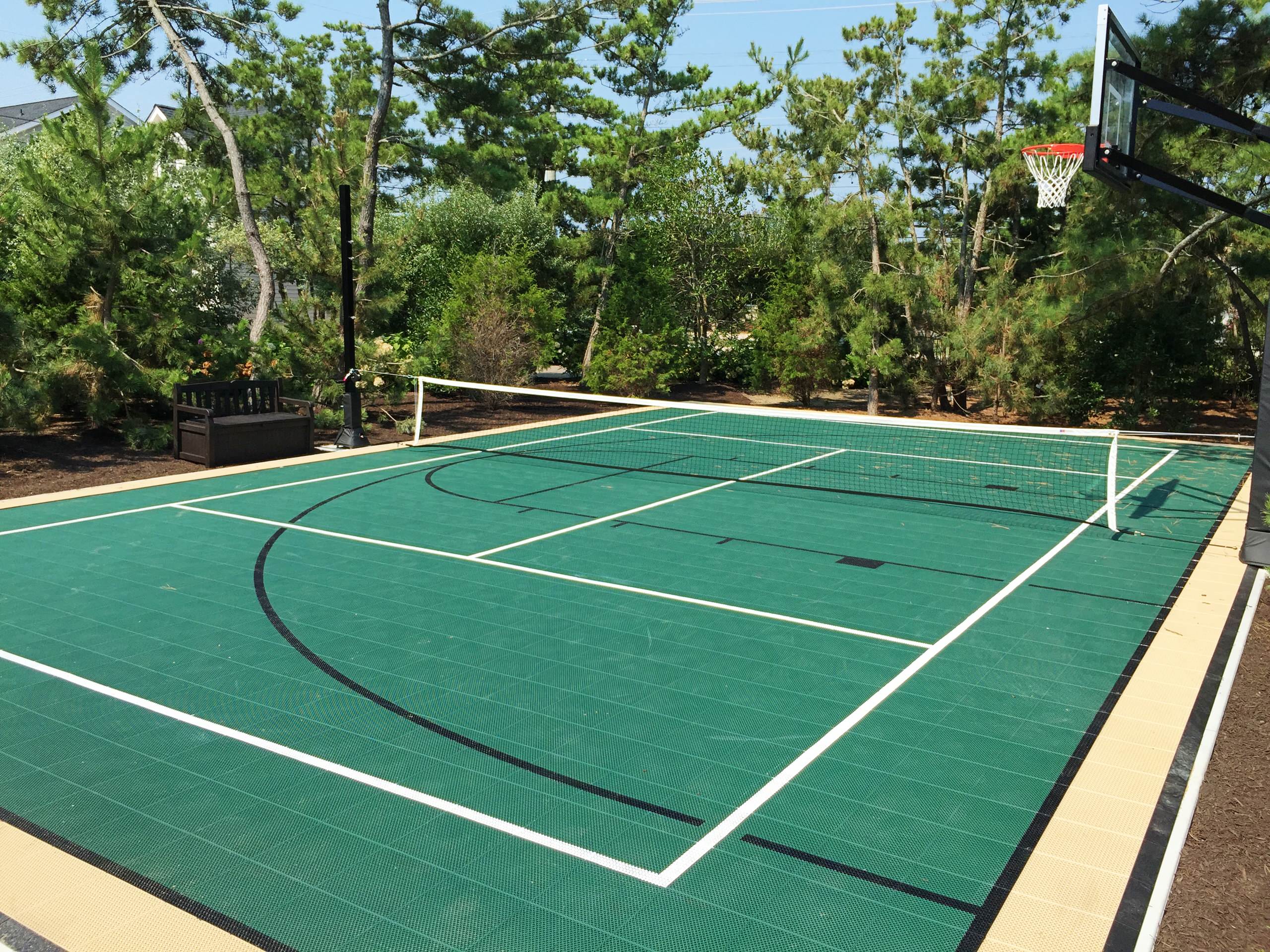 Custom Backyard Basketball & Tennis Court - Modern - Landscape - New York -  by SportProsUSA, Inc. | Houzz