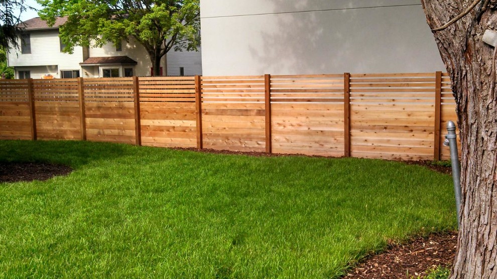 Custom Cedar Privacy Fence Traditional Landscape Grand Rapids by Straight Line Fence Houzz