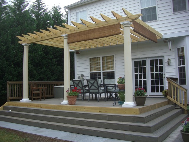 Custom Deck And Wrap Around Steps Traditional Landscape Seattle By Green Spaces Landscaping Houzz Nz Custom Deck And Wrap Around Steps, Wrap Around Deck Stairs