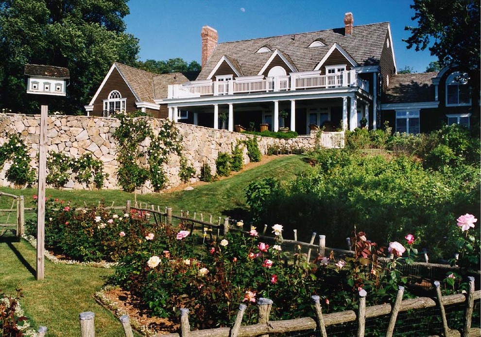 Custom Home, Fishers Island, New York Beach Style Landscape New