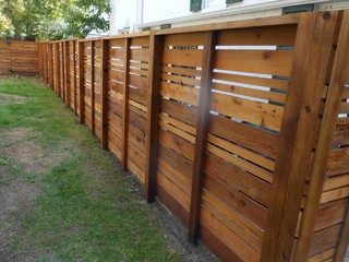 wooden fence panels horizontal