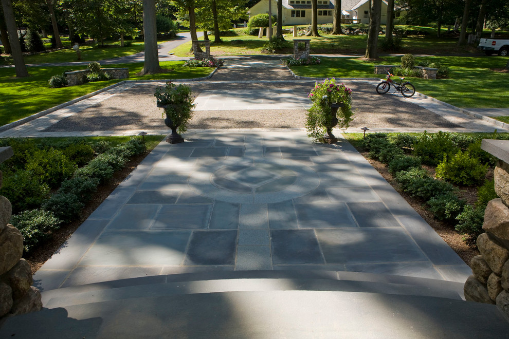 Darien Stone Shingle Traditional Landscape New York by Elise