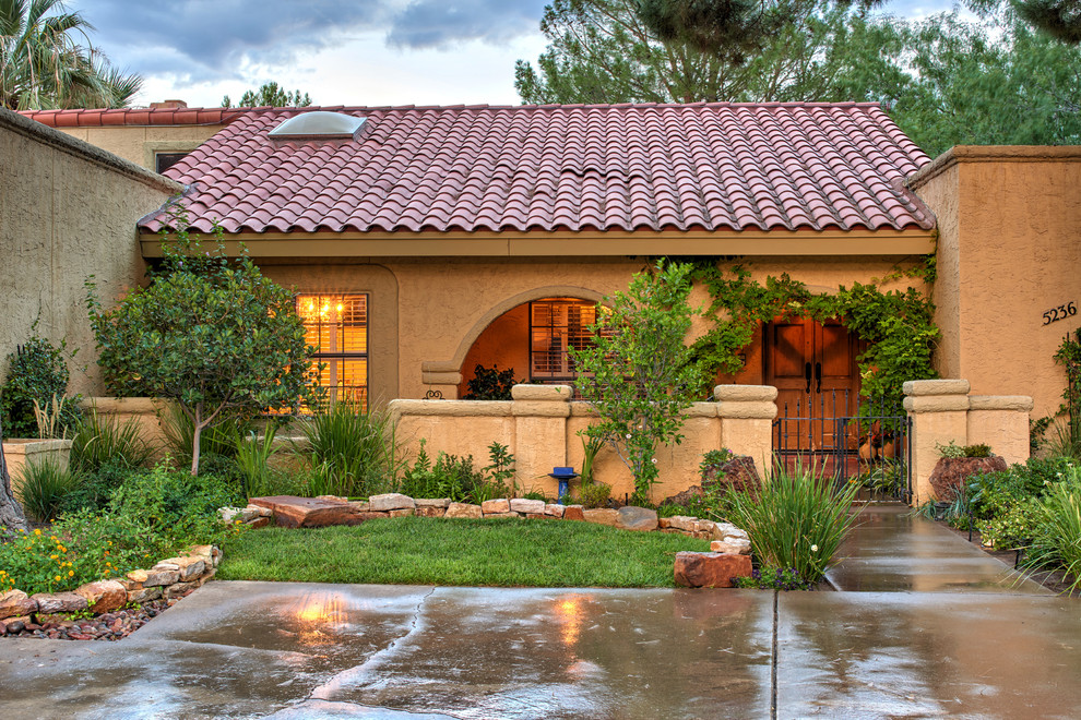 This is an example of a mediterranean landscaping in Austin.