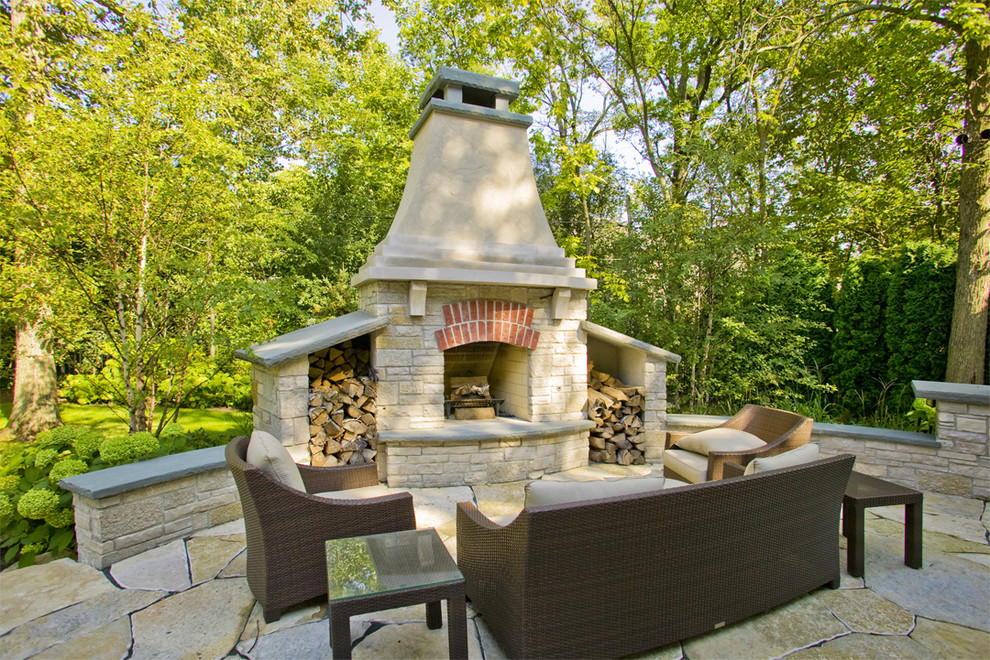 Deerfield Residence Traditional Patio Chicago by Arrow. Land
