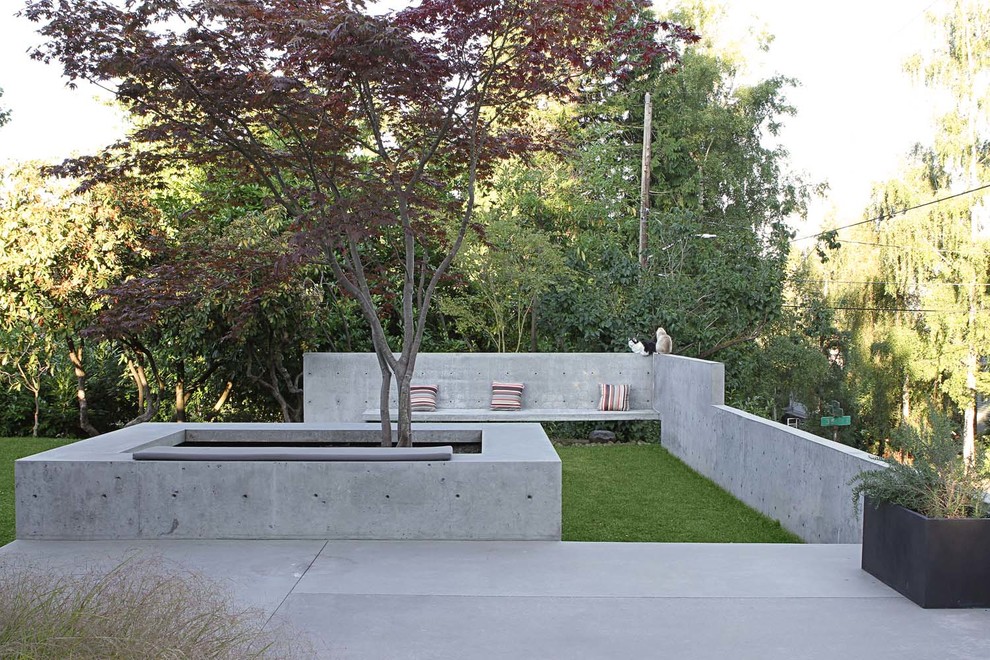 Ispirazione per un giardino minimal esposto in pieno sole di medie dimensioni e dietro casa