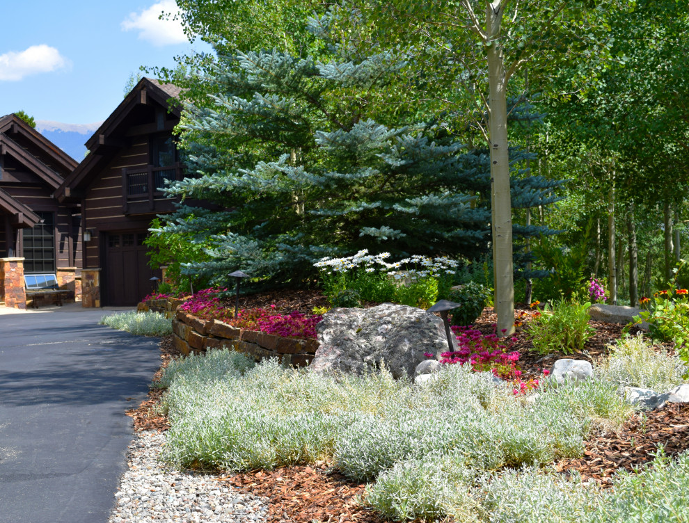 Design Build Mountain Home Landscape in Summit County, CO Rustic Landscape Denver by