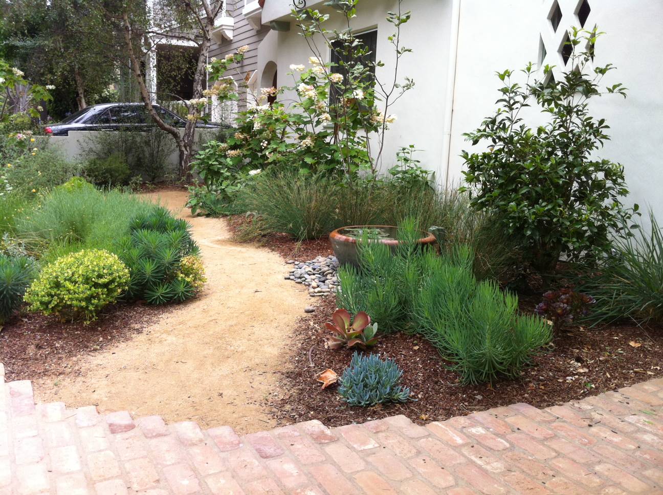 front yard decomposed granite landscape design