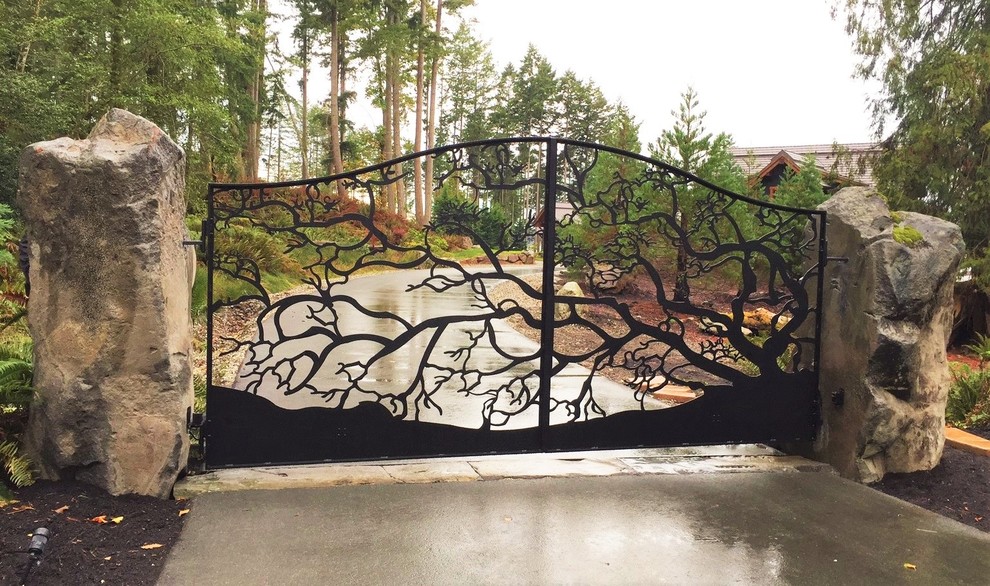 Driveway Gates - Rustic - Landscape - Vancouver - by Iron Age