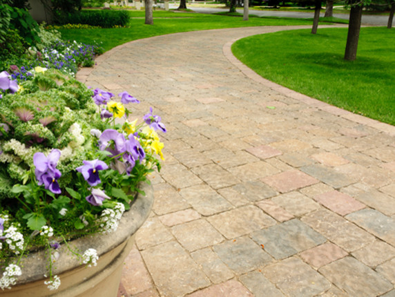 This is an example of a traditional landscaping in Denver.