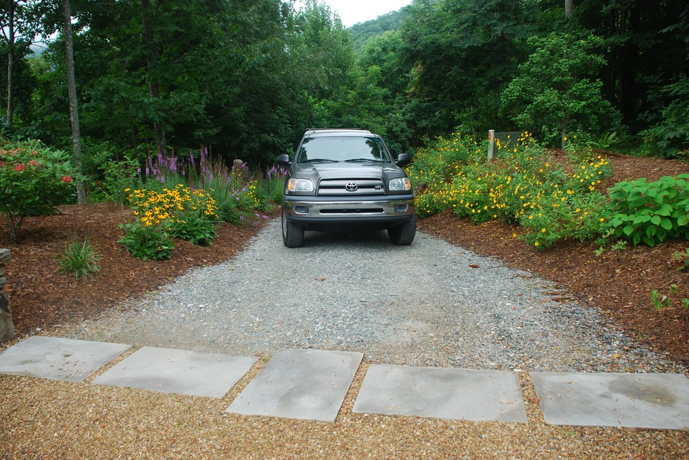 Driveways Rustic Landscape Other by Snow Creek Landscaping, LLC