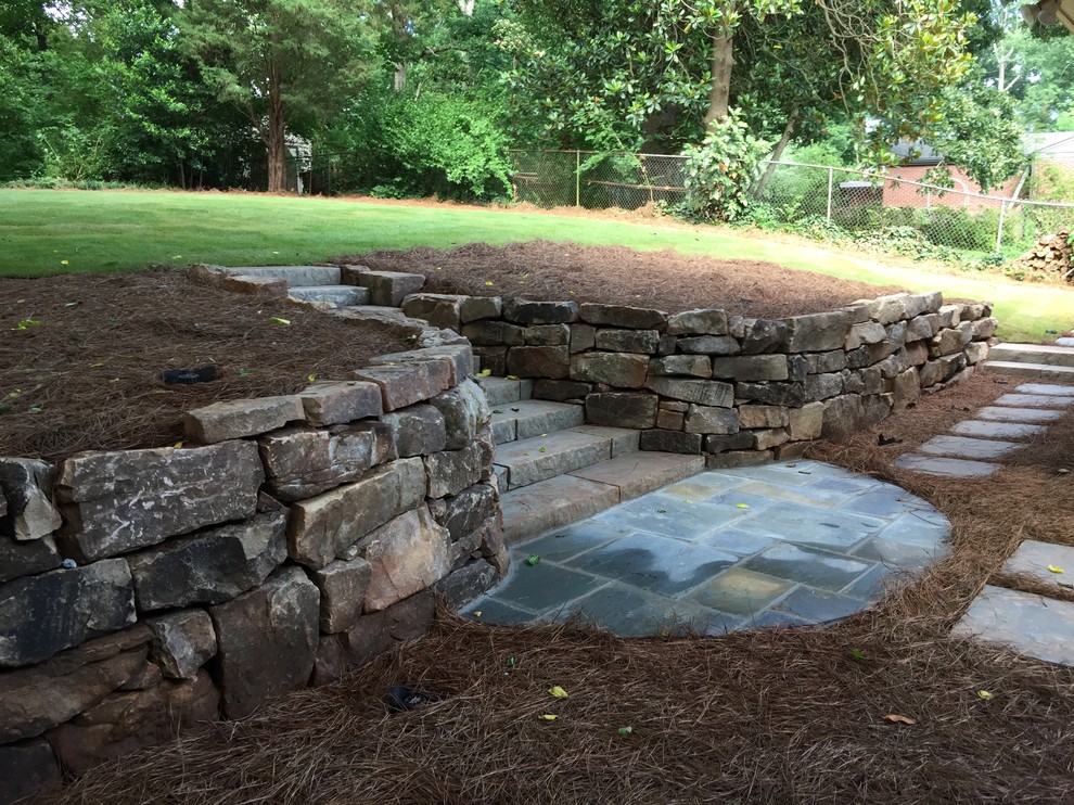 Druid Hills Back Yard Renovation - Rustic - Landscape - Atlanta - by ...