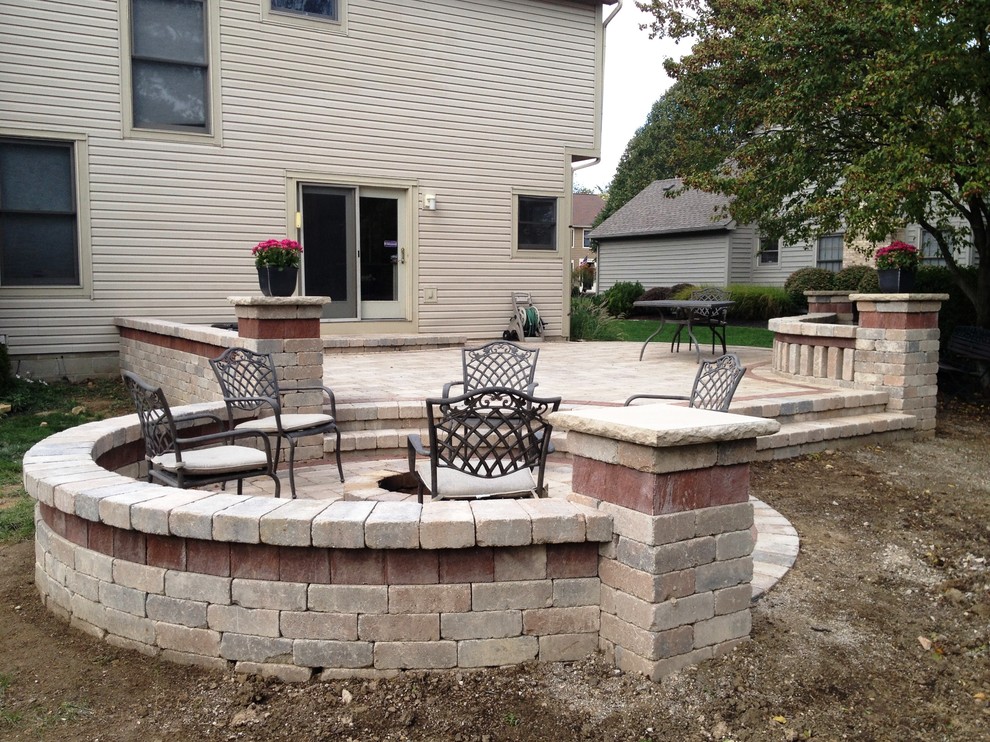 Dublin Two Tier Patio - Traditional - Landscape - Columbus - by