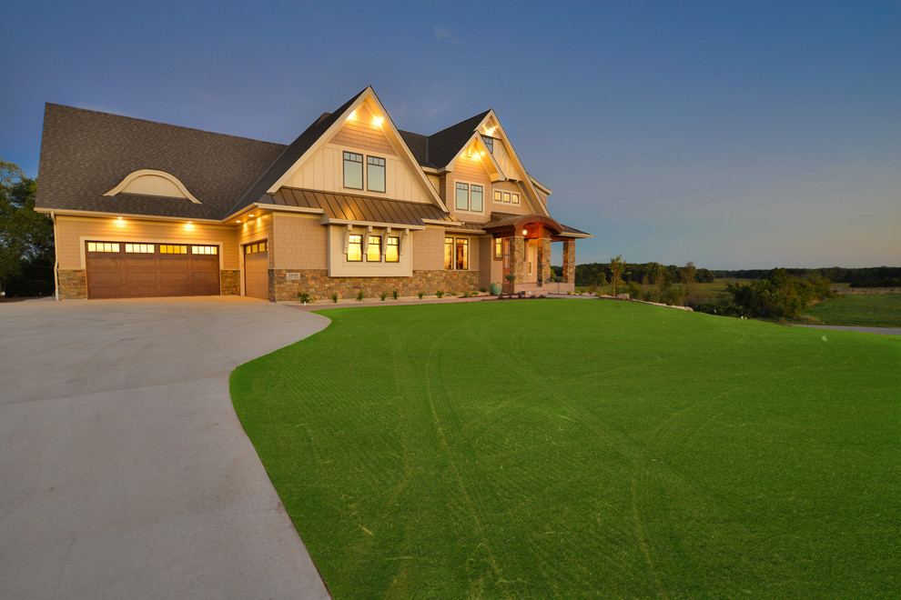Eagles Landing Modern 2 Story Farmhouse Saint Augusta, Mn Farmhouse Landscape