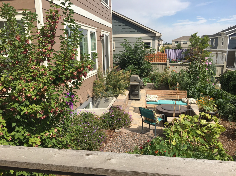 Edible landscape in a small backyard Farmhouse Landscape Denver by J & S Landscape Houzz