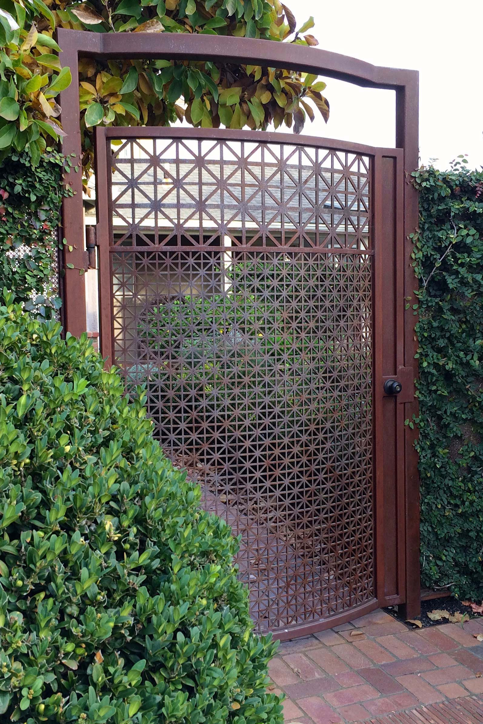 rusted iron gate