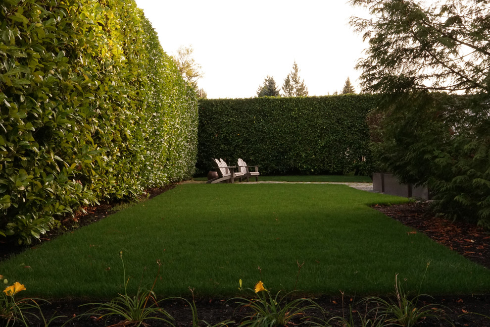 Immagine di un giardino minimalista davanti casa