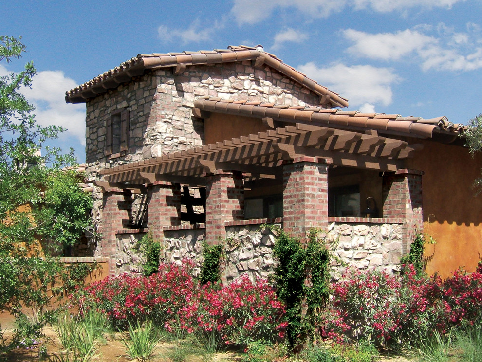 Escala Rancho Mirage Featuring Villa Stone Landscape Coronado Stone