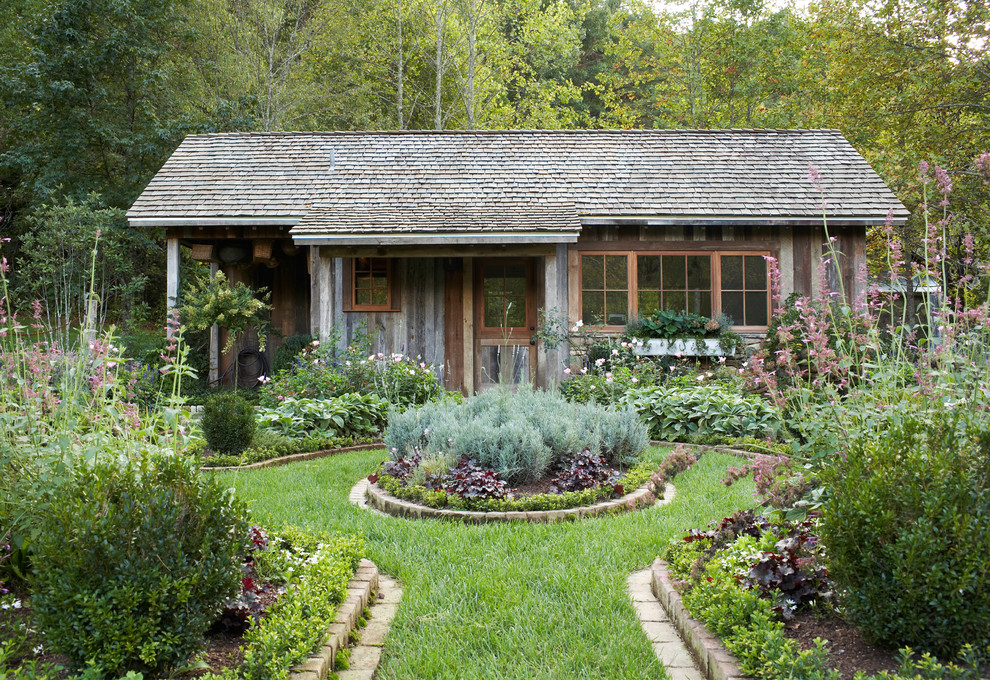 This is an example of a rural full sun garden in Atlanta.