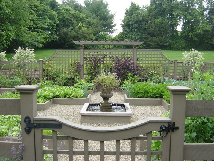 This is an example of a traditional garden in New York.