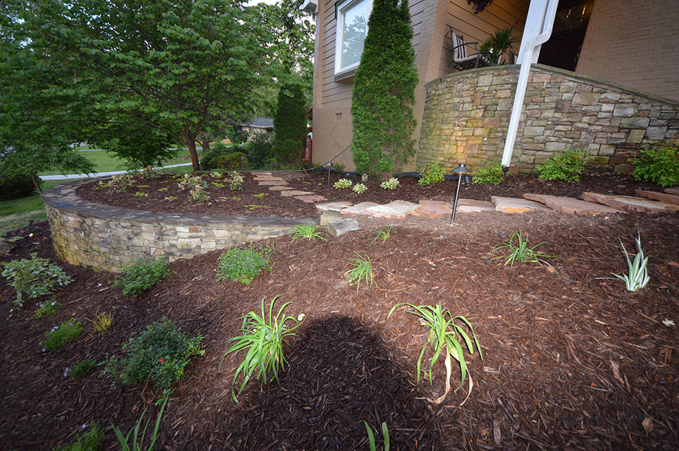 Flagstone Front Porch Southwestern Landscape Atlanta by Outdoor