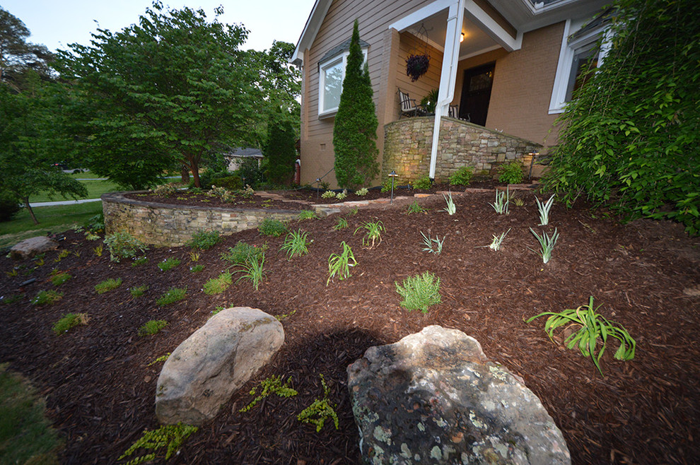 Flagstone Front Porch Southwestern Landscape Atlanta by Outdoor