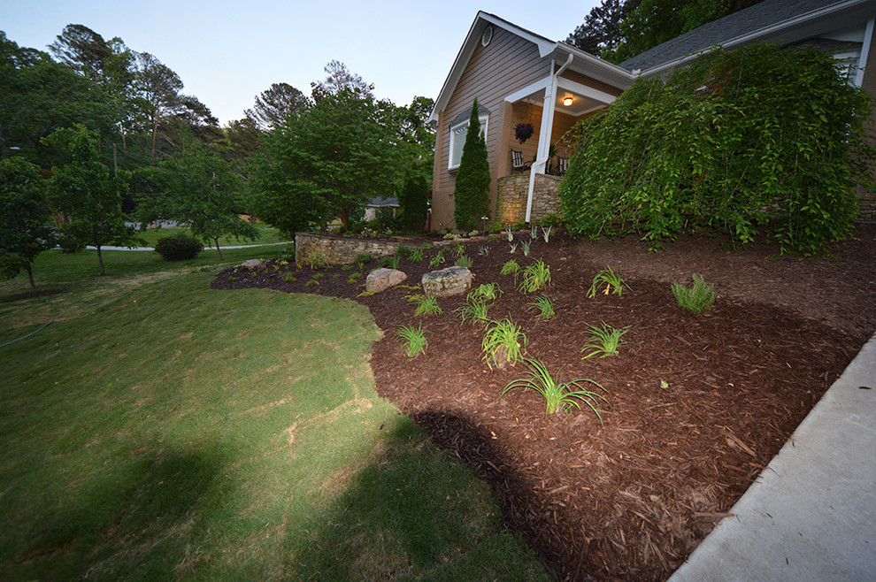 Flagstone Front Porch Southwestern Landscape Atlanta by Outdoor