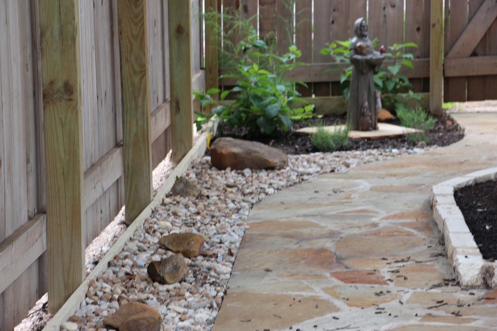 Flagstone Hardscape Projects Transitional Landscape Austin by