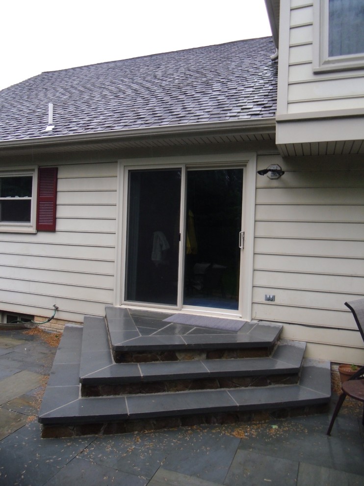 Flagstone Steps and Patio Traditional Landscape Seattle by